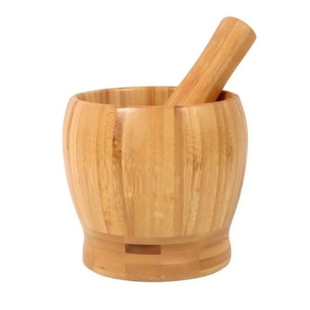 NEW Wooden Mortar and Pestle